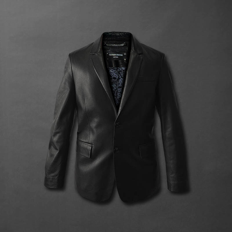 KINGSMAN LEATHER BLAZER