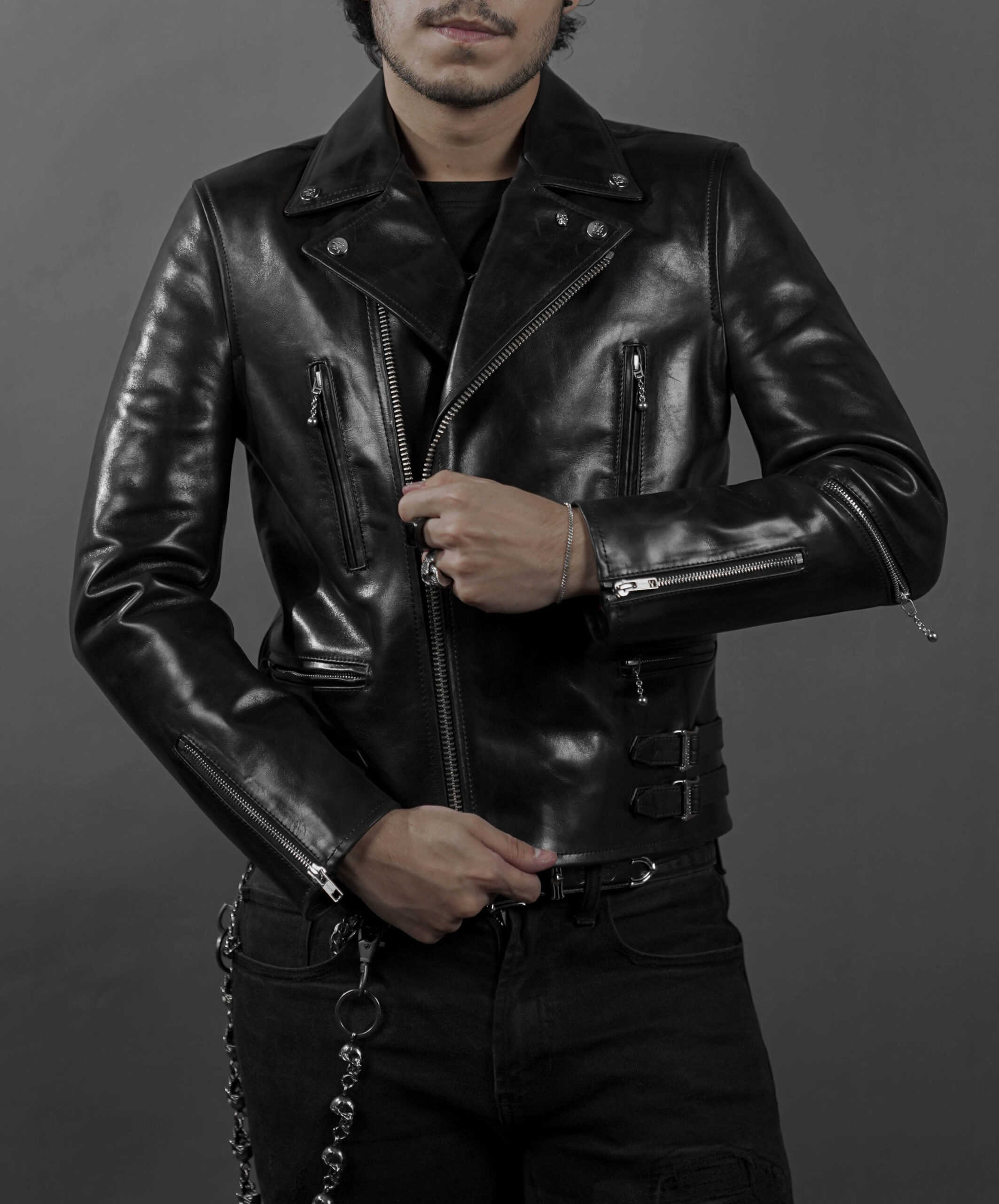 TERMINATOR BIKER JACKET- PULLUP